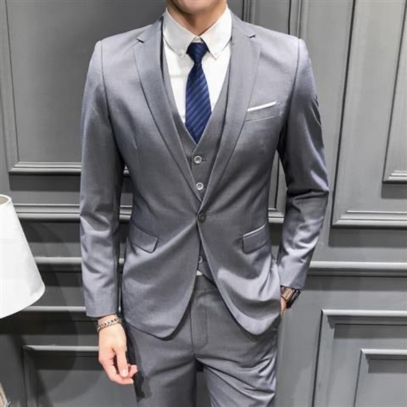 Men'S Grooming And Style - Costume Homme 3 Pièces Coupe Slim