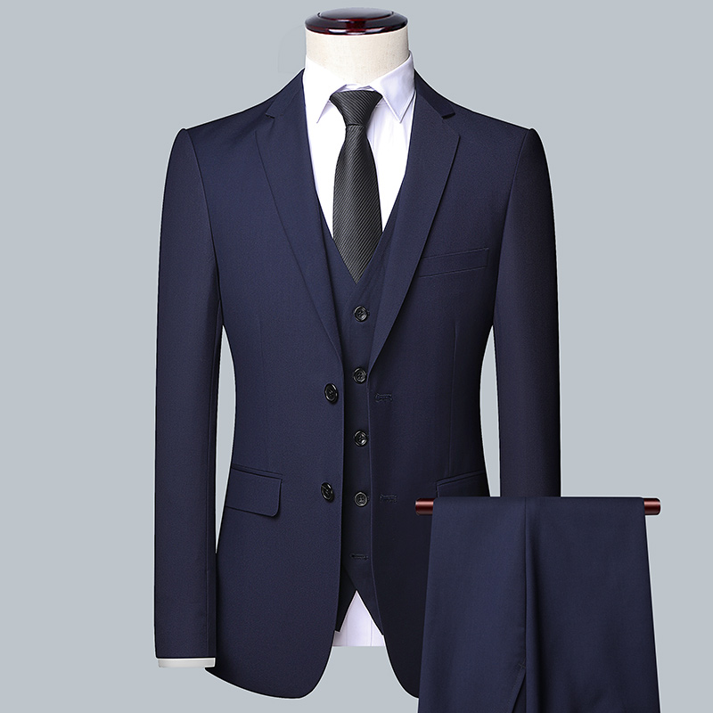 Men'S Grooming Options - Haute qualité hommes couleur unie affaires-élégant
