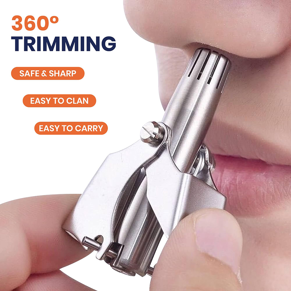 Men'S Grooming Hair Removal - Tondeuse manuelle portable en acier inoxydable