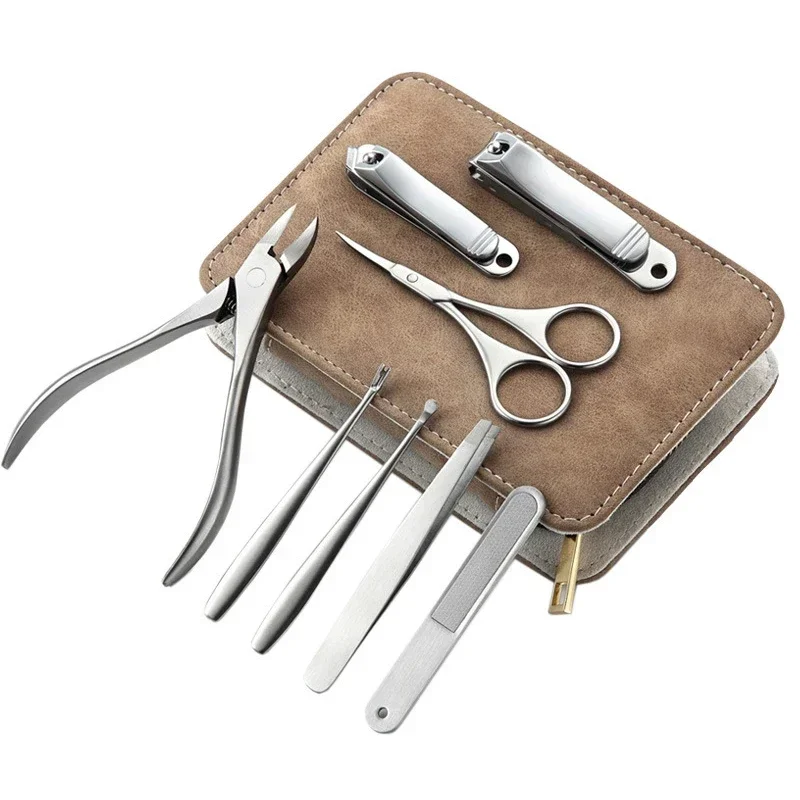Men'S Grooming Essentials - Kit de manucure professionnelle en acier