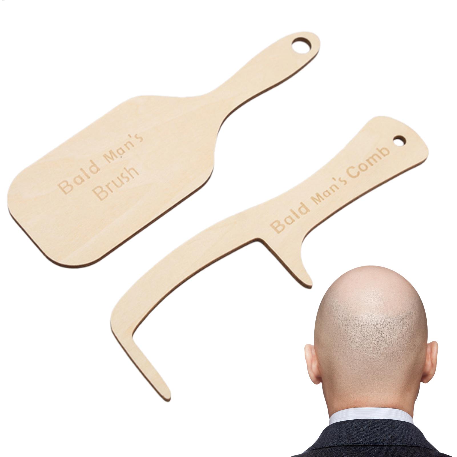 Men'S Grooming Essentials - 2 pièces drôle chauve homme outil