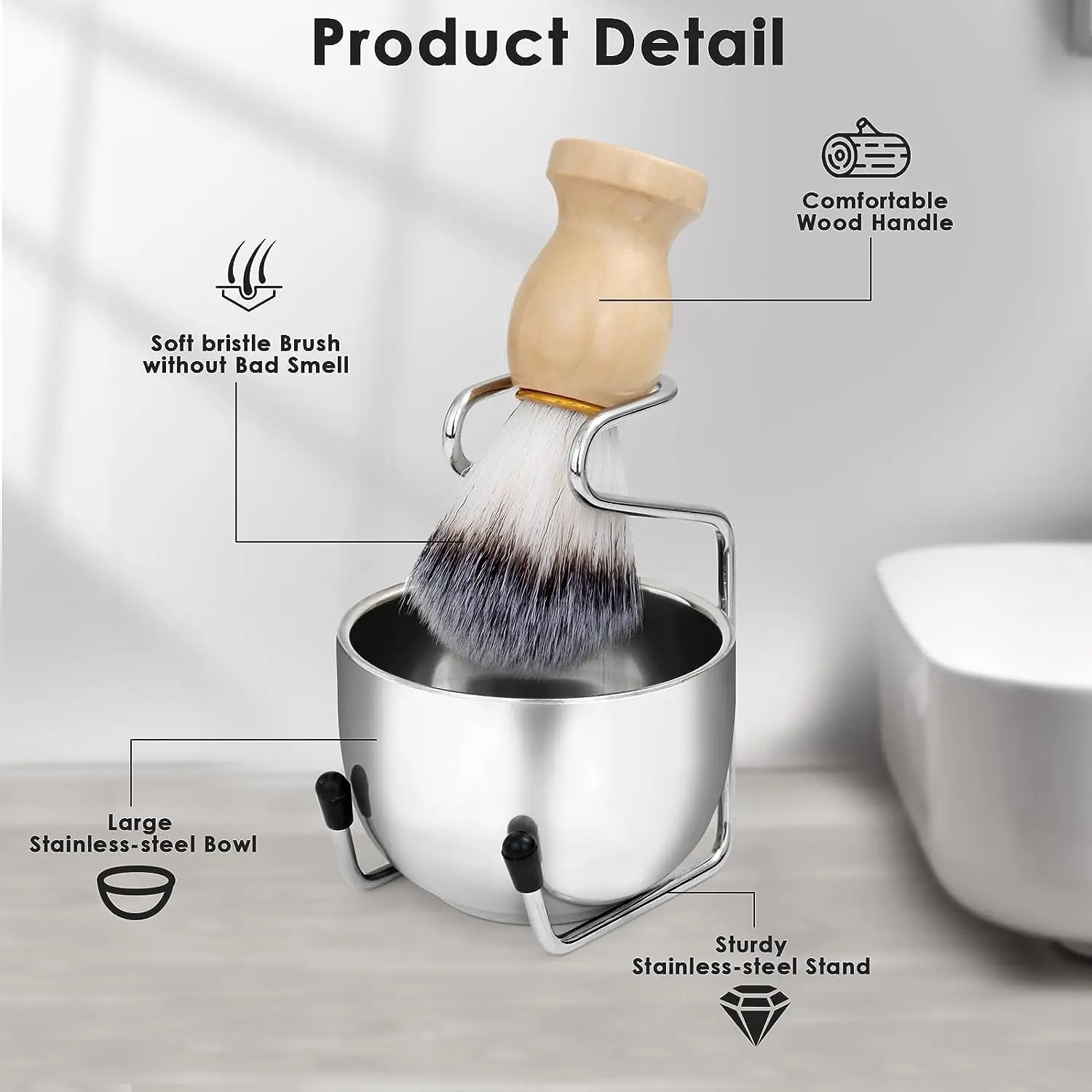 Support de rasage en acier ino - Shaving Bowl Soap avis et prix