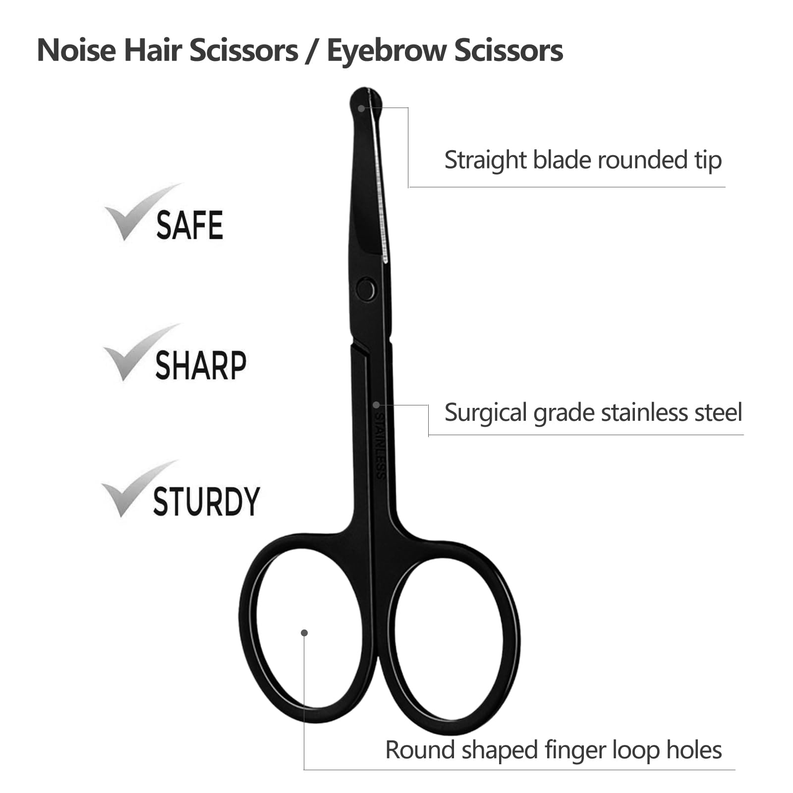 Ciseaux à sourcils avec peigne - Grooming Men'S Eyebrows avis et prix